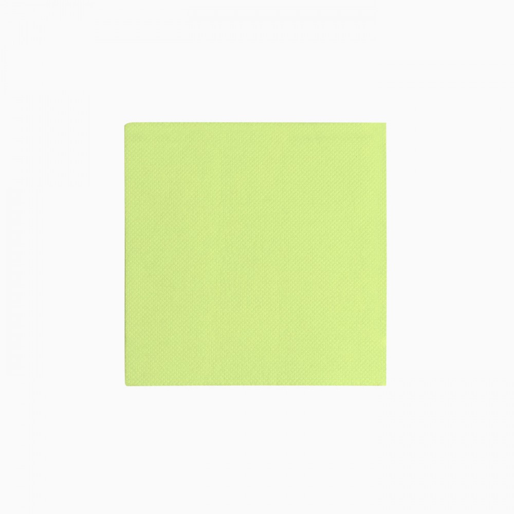 50 serviettes premium pistache - 12.5 cm