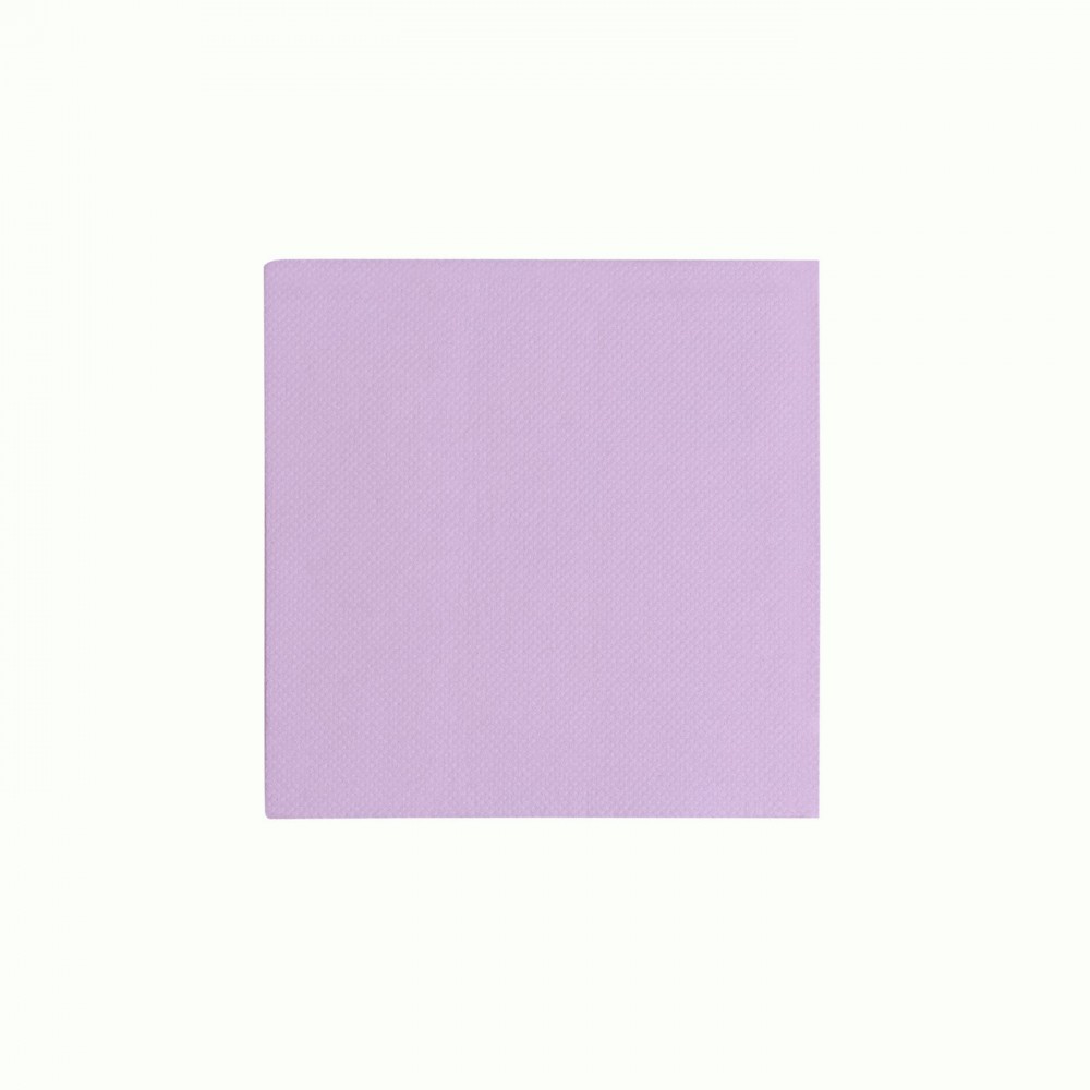 50 serviettes premium mauve - 12.5 cm