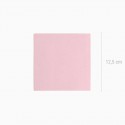 50 serviettes premium rose pastel - 12.5 cm