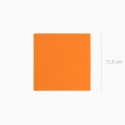 50 serviettes premium orange - 12.5 cm