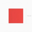 50 serviettes premium rouge - 12.5 cm