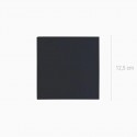50 serviettes premium noir - 12.5 cm