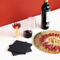 50 serviettes premium noir - 12.5 cm