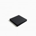 50 serviettes premium noir - 12.5 cm