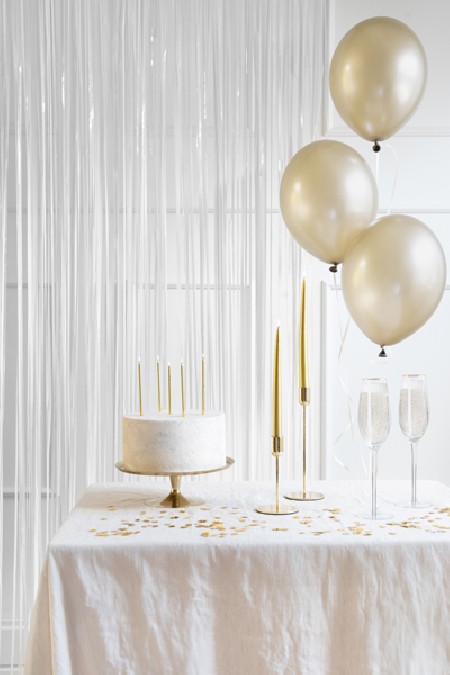Rideau de fête - blanc - 1m...