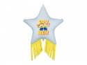 Ballon aluminium Etoile avec franges "Minions"