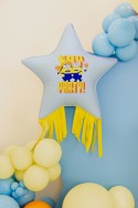 Ballon aluminium Etoile avec franges "Minions"
