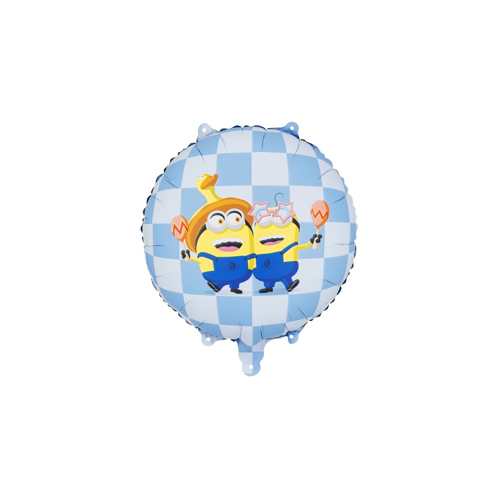 Ballon aluminium rond "Minions"