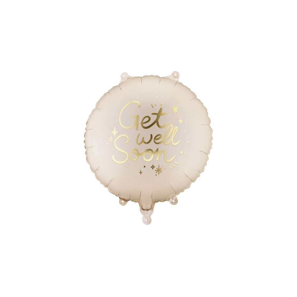 Ballon aluminium rond ''Get Well Soon''