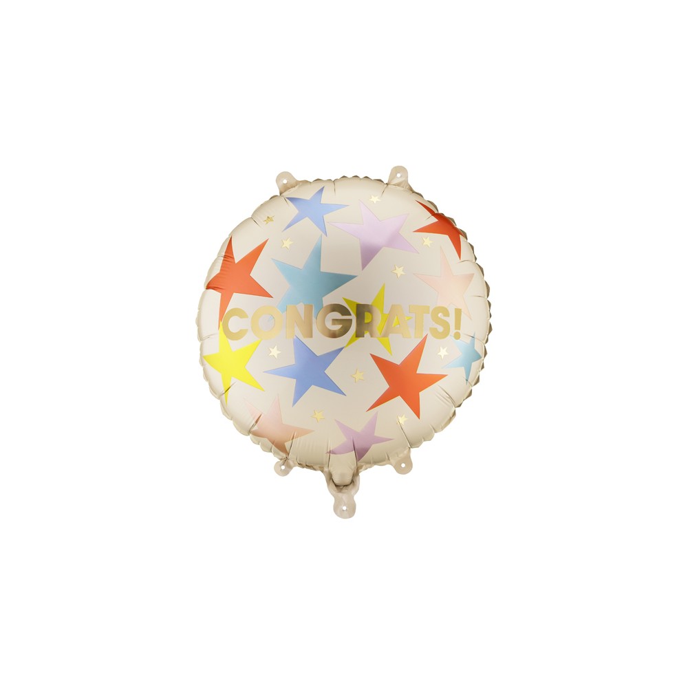Ballon aluminium rond ''Congrats''