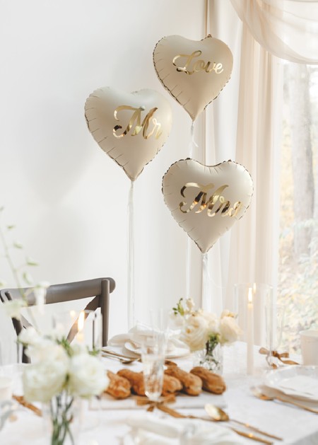 Ballon aluminium coeur...