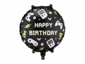 Ballon aluminium rond ''Happy Birthday''