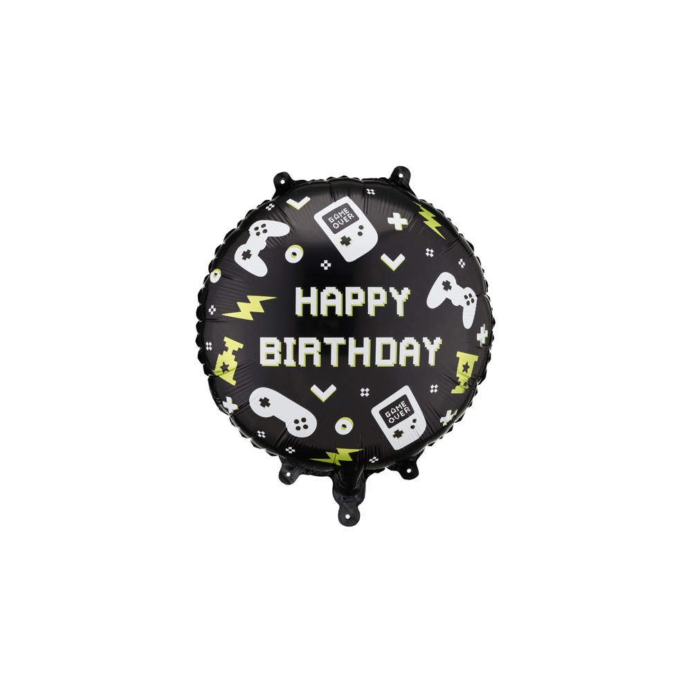 Ballon aluminium rond ''Happy Birthday''