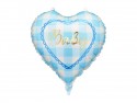 Ballon aluminium cœur bleu ''Baby''