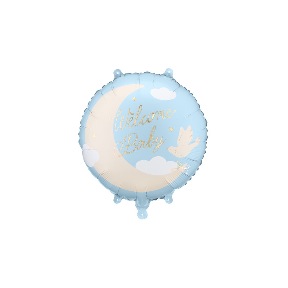 Ballon aluminium rond ''Welcome Baby''