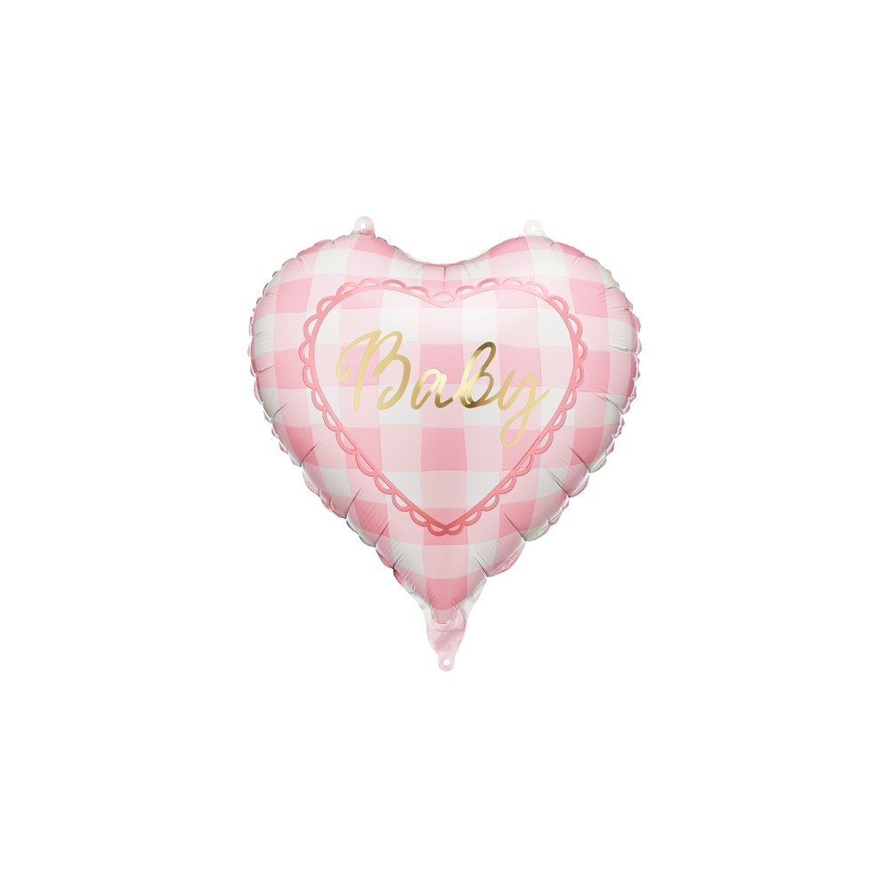 Ballon aluminium cœur rose ''Baby''