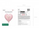 Ballon aluminium cœur rose ''Baby''