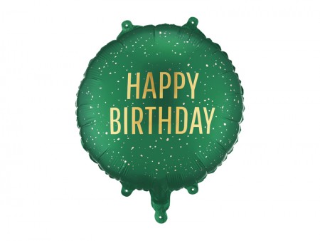 Ballon aluminium rond vert...