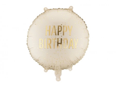 Ballon aluminium rond crème...
