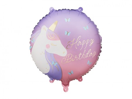 Ballon aluminium rond Happy...