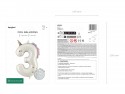 Ballon aluminium chiffre ''3'' Licorne