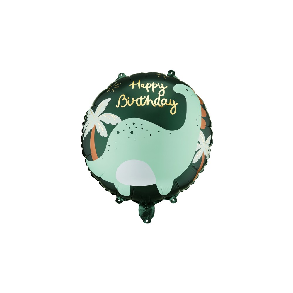 Ballon aluminium rond Brontosaure
