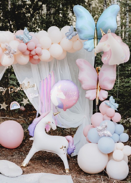 Ballon aluminium Licorne