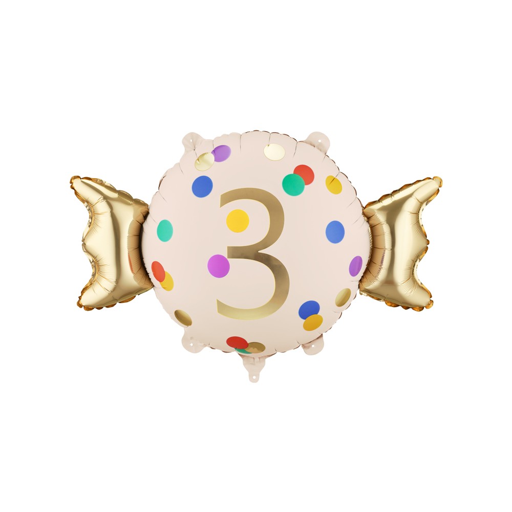 Ballon aluminium Bonbon ''3''