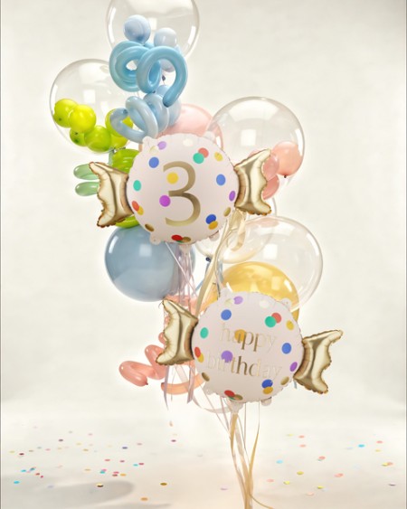 Ballon aluminium Bonbon ''3''
