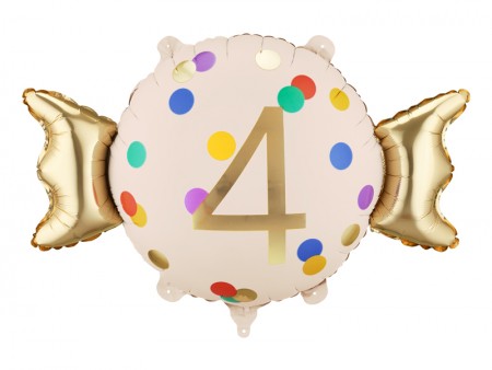 Ballon aluminium Bonbon ''4''