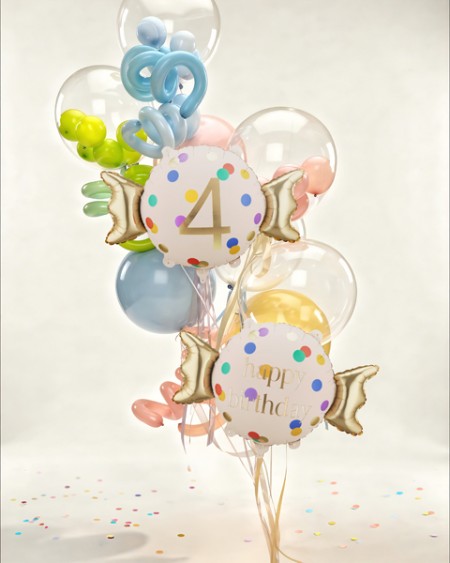 Ballon aluminium Bonbon ''4''