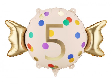 Ballon aluminium Bonbon ''5''