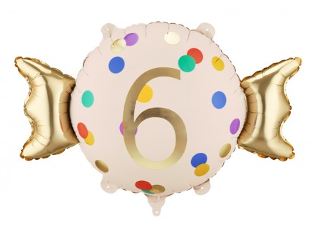 Ballon aluminium Bonbon ''6''