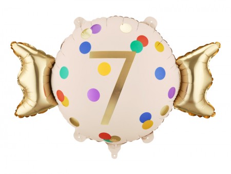 Ballon aluminium Bonbon ''7''