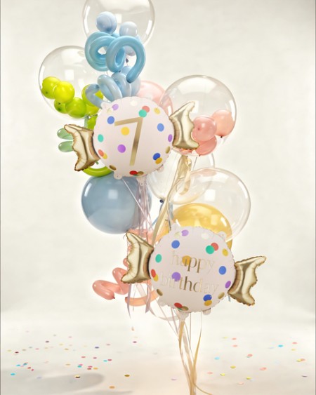 Ballon aluminium Bonbon ''7''