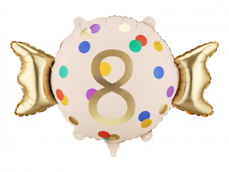 Ballon aluminium Bonbon ''8''