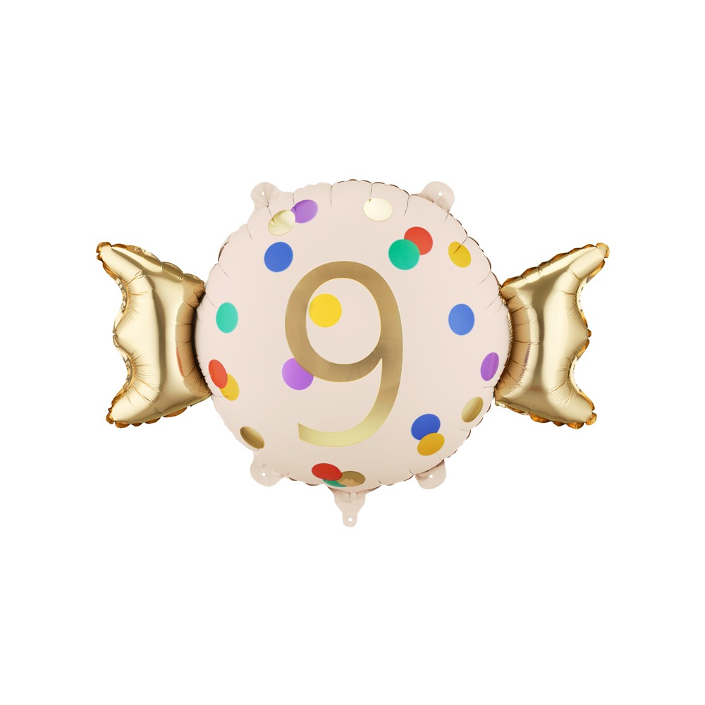 Ballon aluminium Bonbon ''9''