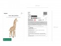 Ballon aluminium Debout Girafe XL