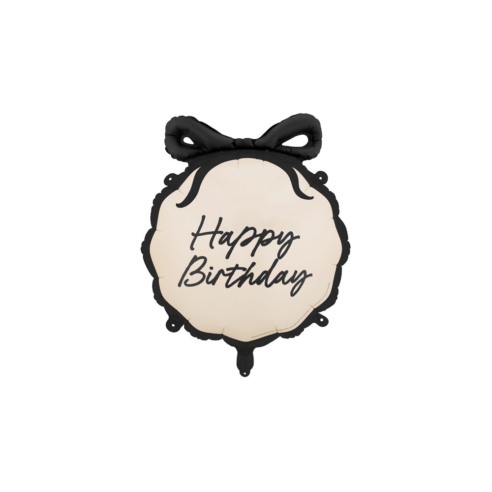 Ballon aluminium rond ''Happy Birthday''