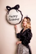 Ballon aluminium rond ''Happy Birthday''