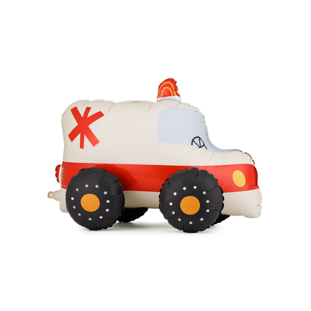 Ballon aluminium debout Ambulance