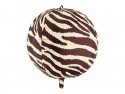 Ballon aluminium bulle rayée zèbre XL