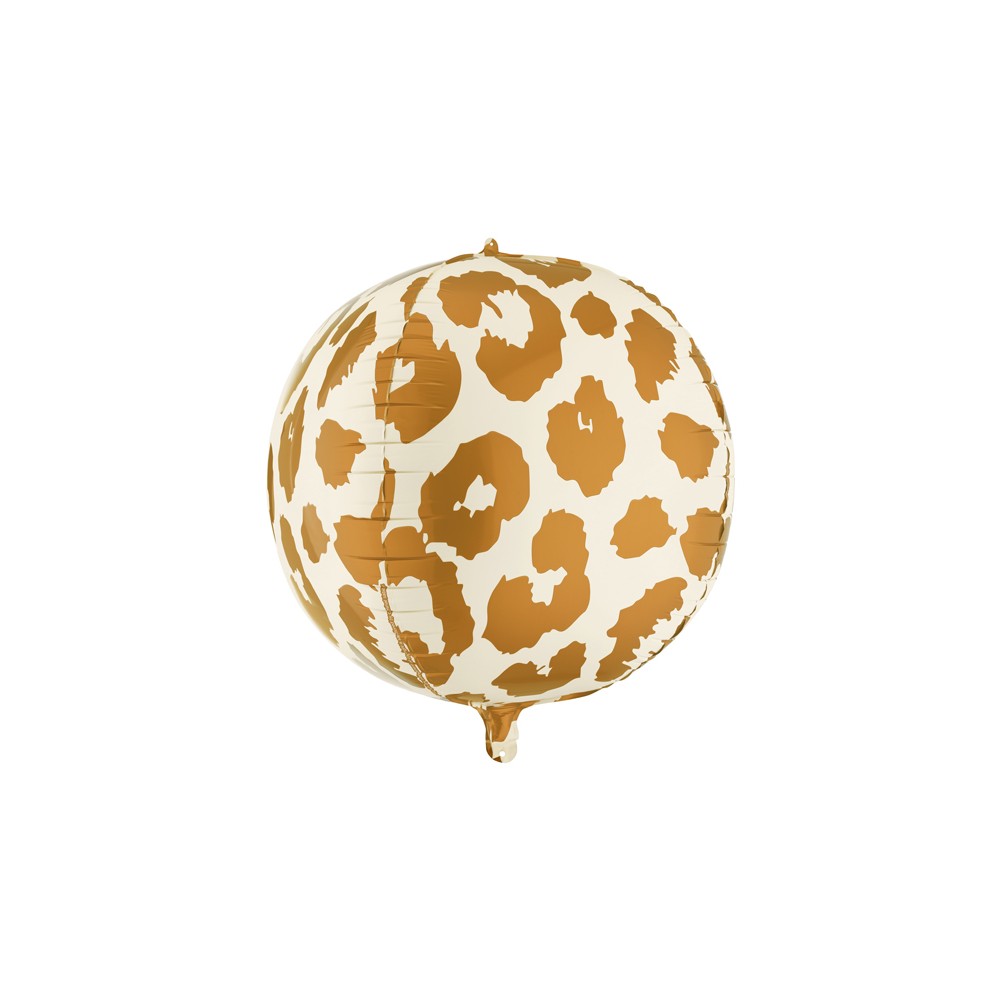 Ballon aluminium bulle taches guépard XL