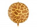 Ballon aluminium bulle taches girafe XL