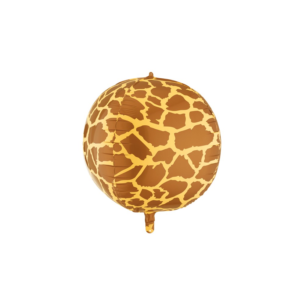 Ballon aluminium bulle taches girafe XL