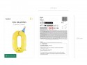 Ballon aluminium chiffre ''0'' - jaune