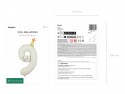 Ballon aluminium chiffre ''9'' - crème