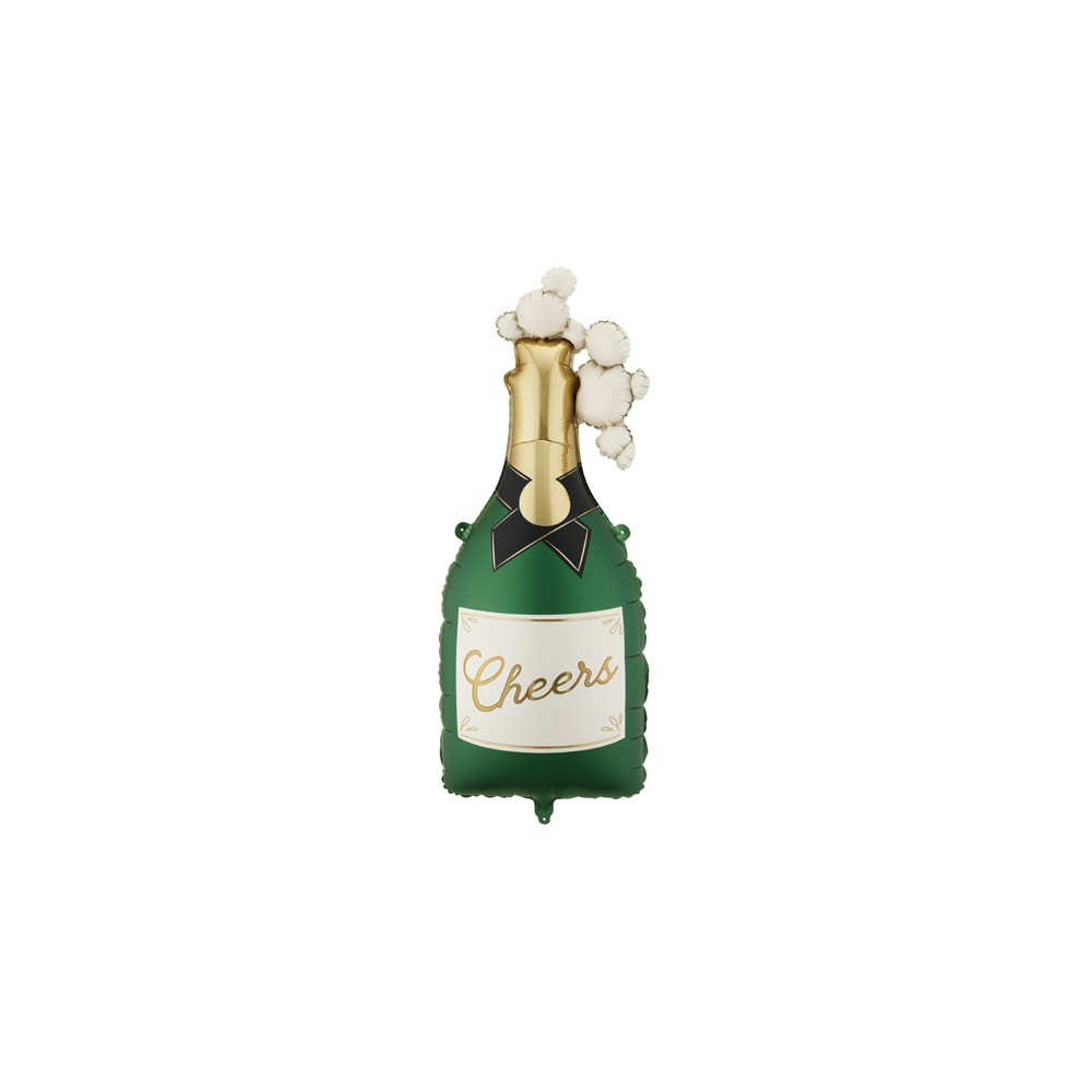 Ballon aluminium Champagne - vert