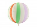 Ballon aluminium bulle rayé XL