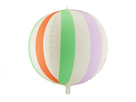 Ballon aluminium bulle rayé XL